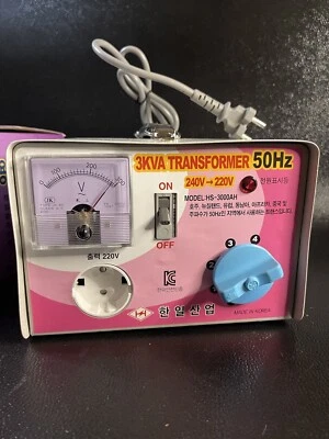 Transformador de Energía Eléctrica 3 kVA, 220/240/AC, 50Hz Caja Multifásica Nuevo Leer Foto 1 de 4