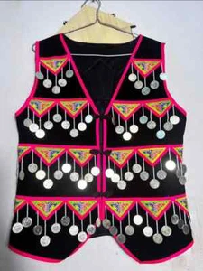 Hmong embroidered vest for men, Hmong outfit for men | Hmong Handmade clothes - Picture 1 of 4