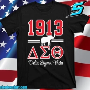 1913 Delta Sigma Theta T-Shirt , T-Shirts 2025 Size S-5XL - Picture 1 of 3