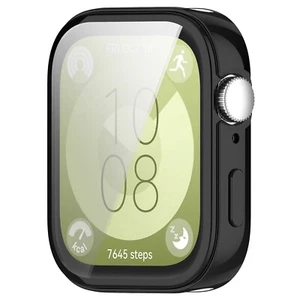 Do Huawei Watch Fit 3 Full Cover TPU Galwanizowany zegarek Etui ochronne Czarne - Zdjęcie 1 z 3