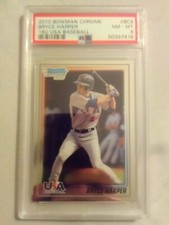 2010 Bowman Chrome Bryce Harper 18U USA Baseball Prospect #BC8 PSA 8 NM MT 