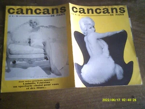CURIOSA 2 REVUE CANCANS DE PARIS N 4 ET 13 CABARETS DE PARIS PIN UP - Imagen 1 de 8