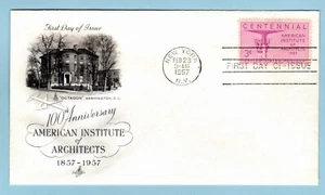 US FDC Sc #1089 American Institute of Architects 1957 ART CRAFT - Picture 1 of 1