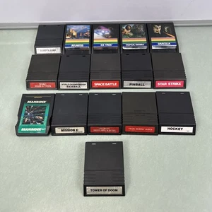 Lotto cartucce videogiochi vintage Intellivision Mattel Tower Of Doom Beam Rider - Foto 1 di 5