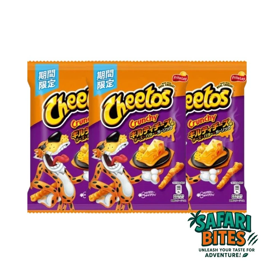 Cheetos Guilty Cheese Butter & Garlic (65 g) Japón paquete de 3 Foto 1 de 1