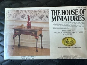 The House of Miniatures - #40038 Queen Anne Tisch Puppenhaus Bausatz - Bild 1 von 2