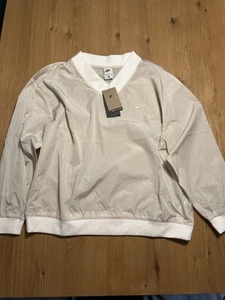 Nike V Neck Langarm Bluse Gr. XL Beige - Bild 1 von 6