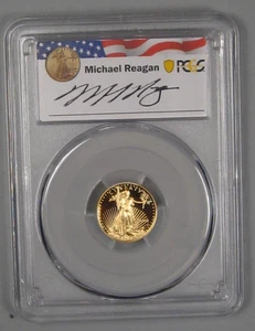 Camafeo Profundo PRUEBA 1992-p DORADO American Eagle PCGS PR70DCAM. Firmado por Michael Reagan - Imagen 1 de 12