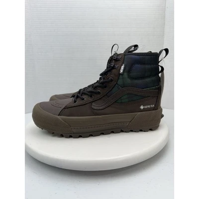 Vans Sk8-Hi GORE-TEX MTE-3 Mujer Talla 9 Verde Cuadros Marrón Botas de Senderismo Zapatos Foto 1 de 4