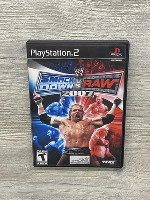 WWE SmackDown vs. Raw 2007 PlayStation 2 Ps2- CIB w/Manual! PRISTINE + Mint Disc - Image 1 of 4