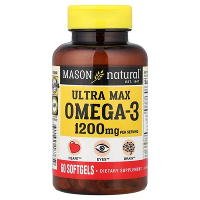 Ultra Max Omega-3, 60 cápsulas blandas (600 mg por cápsula blanda) Foto 1 de 2