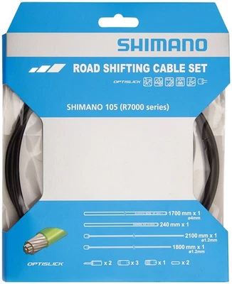 Shimano 105 R7000 OPTISLICK Shift Cable Set - Black - Image 1 of 2