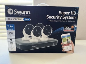 Swann Pro-Series HD 5MP 8CH DVR Security System w/ 4 Cameras Open Box - Picture 1 of 13