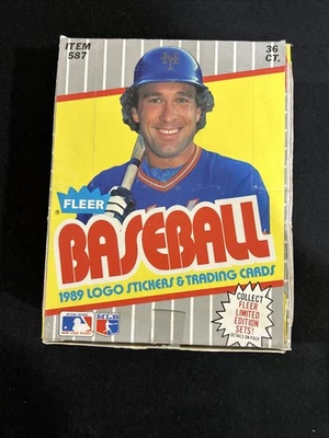 1989 Fleer Baseball Wax Box 36 Packs Ken Griffey Jr RC Bill Ripken FF Error? *2 - Image 1 of 4