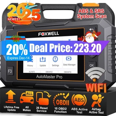 Foxwell NT650 Pro Bidirectional ABS SRS Car OBD2 Scanner Diagnostic Tool Oil EPB - image 1 of 4