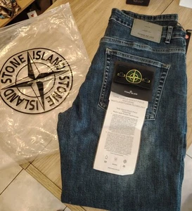 Blue Stone Island Denims Jeans taglia XL /34 regular mai indossati - Imagen 1 de 8