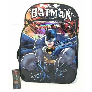 3D Batman Kinder Jugend Schulrucksack 18" groß ''NEU'' - Bild 1 von 4
