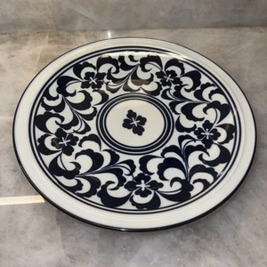 Vintage DANSK Blue White ARABESQUE 12" Serving Plate Hanging Decor MINT CONDITIO - Picture 1 of 11
