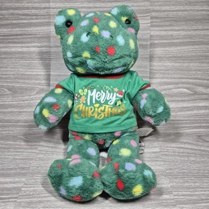 Build a Bear Jolly Jumps Frog Soft Toy Teddy Spotty Plush With Christmas T Shirt - Picture 1 of 8