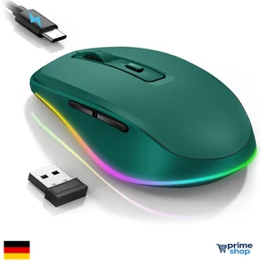 LED Maus mit Jiggler | 4 DPI | Wiederaufladbar - Bild 1 von 7