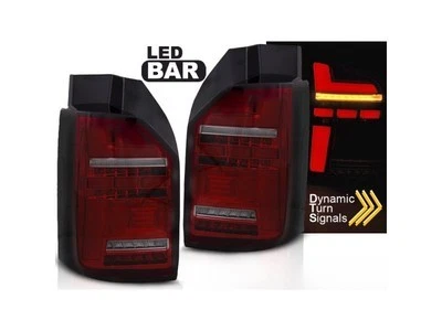 led bar tail lights red smoke seq for vw t6,t6.1 2015-2021 oem led Foto 1 de 4