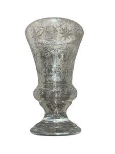 "Grand" Bohemian clear cut Crystal Vase Vintage - Picture 1 of 4