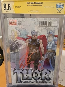 THOR GOD OF THUNDER 1 CBCS 9.6 1:25 VARIANT SIG, JASON AARON 1. AUFTRITT - Bild 1 von 7