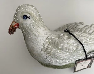 NEU John Derian X Target 15 Zoll x 6 Zoll Perlen Taube dekoratives Kissen Neu mit Etikett 2025 - Bild 1 von 8
