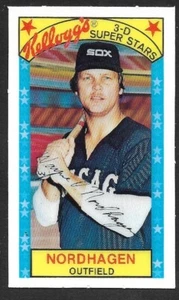 1979 KELLOGG'S 3-D #4 Wayne Nordhagen CHICAGO WHITE SOX ( No Cracks ) NM A - Picture 1 of 2