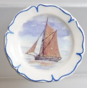 Fève 1998  ASSIETTE PAYSAGES DE FRANCE VOILIER 3 cm de Ø N° 12 - Picture 1 of 1