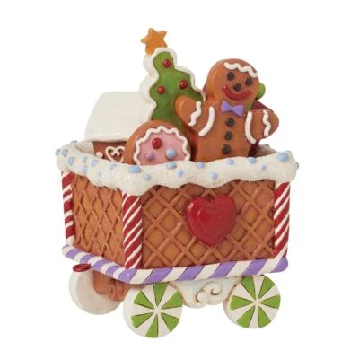Jim Shore Heartwood Creek Gingerbread Christmas Train Car Figurine 6015433