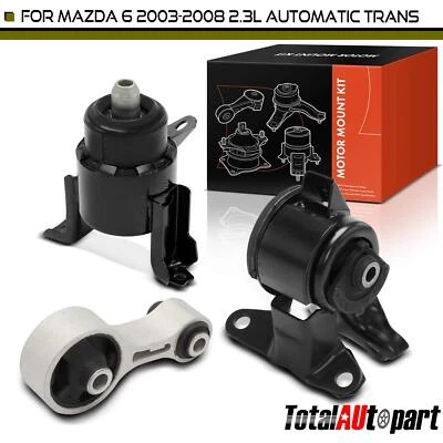 3x Engine Motor & Transmission Mount  for Mazda 6 2006-2008 L4 2.3L GK2E39070E - Image 1 of 4