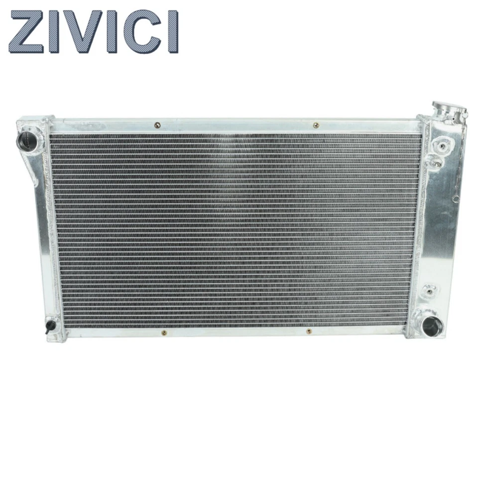 Radiador de 3 filas para Chevrolet G10 G20 G30 1968-1971 base de furgoneta, 4,1 L L6 CC367 aluminio Foto 1 de 4