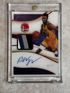 2019/20 Panini Immaculate Ruby Patch Autograph #PA-AWg Andrew Wiggins #06/25 - Picture 1 of 3