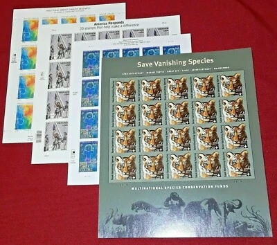 Four US Semi-Postal B1, B2, B3, and B4 full sheets of 20 each USA Postage Stamps - Image 1 of 4