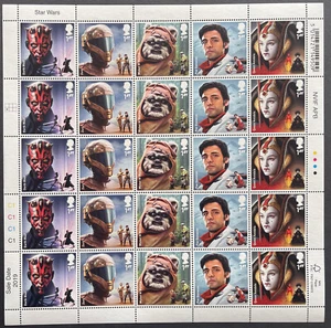 STAR WARS - COUNTER SHEETS OF 25 - 1ST CLASS VARIETY 1 - 26 NOVEMBER 2019 - Picture 1 of 1
