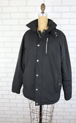 Abrigo Chaqueta Zadig & Voltaire Kalice Mujer S Grande Negro Capucha Abombada Sin Cinturón Foto 1 de 4