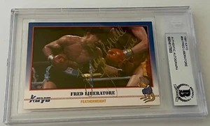 Fred Liberatore Boxing signed 1991 Kayo #58 Card autographed Beckett Slabbed #2 - Picture 1 of 2
