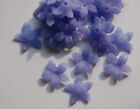 Soft Purple Stacking Flower Beads 18mm (10) bds669C
