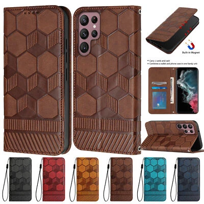 NEW Magnetic Leather Wallet Card Case for Samsung Galaxy S21 S22 Plus Ultra FE - Image 1 of 4
