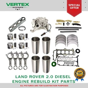 For RANGE ROVER EVOQUE DISCOVERY 2.0D 204DTA Piston Set - Rebuild Kit Parts NEW - Picture 1 of 6