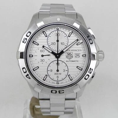 TAG HEUER Watch CAP2111.BA0833 Aquaracer Chronograph Caliber 16 Silver 42mm SS - Image 1 of 4