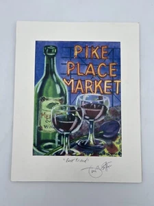 PINTURA ACUARELA FIRMADA POR JERRY BECKER STEFFEN JR “MEJOR AMIGO” LUCIO MERCADO - Imagen 1 de 5