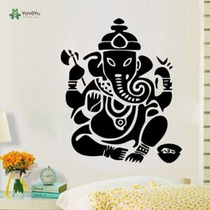 Wall Decal Art Elephant Gods OM Yoga Buddha Mandala Ganesha Vinyl Wall Sticker