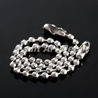 100pcs 4" 10cm Ball Beads Chains Connector Tag Clasp Keychain DIY Craft Tools