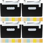  4 Pieces Receipt Storage Pp Office Coupon Holder Multi-function