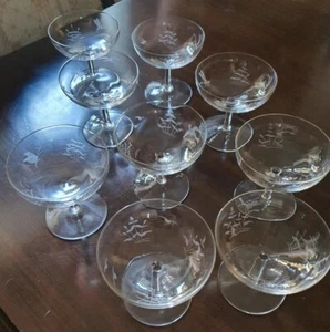 9 Likörgläser Mit Verschiedenen Motiven Unbeschädigt  - Bild 1 von 7