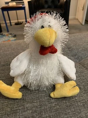 Chicken - Ganz Webkinz Plush 8" Stuffed Animal White No Code Excellent Condition - Image 1 of 4