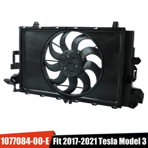 AC Engine Condenser Radiator Cooling Fan For Tesla Model 3 2017-2021 107708400-E - Picture 1 of 10