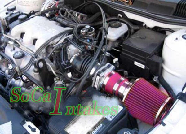 Red Air Intake System Kit&Filter For 1997-2003 Chevy Malibu 3.1L V6 - Imagem 1 de 1